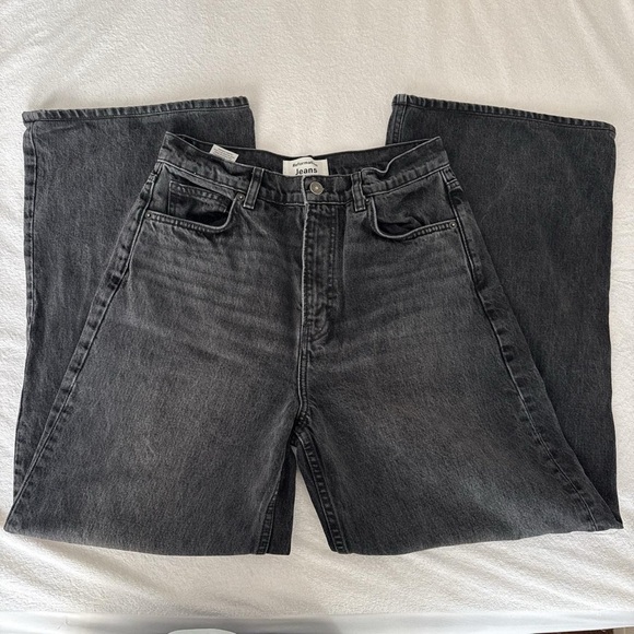 Reformation High-Waisted Black Wide-Leg Jeans - Picture 3 of 4